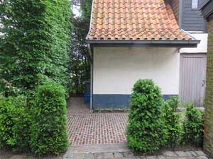 tuinarchitectuur, creatief, verouderde platines, tuinhuis, kloosterdallen, Malle, Turnhout, Zoersel